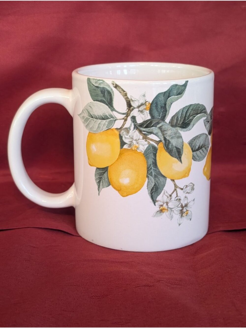 Royal Norfolk Lemon-print 12 oz Ceramic Coffee Mug MCM 8 available PPP